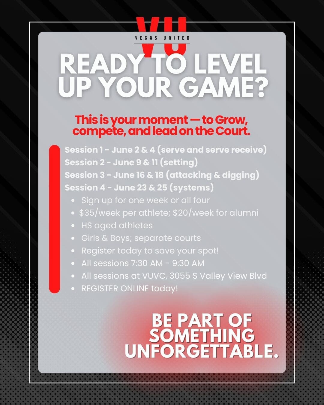 Summer 2026 June HS camps